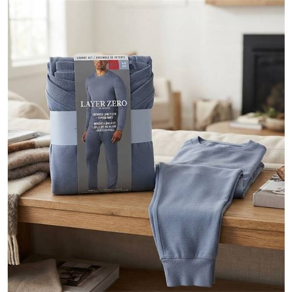 Layer Zero Blue Lounge Set M Crewneck Pants