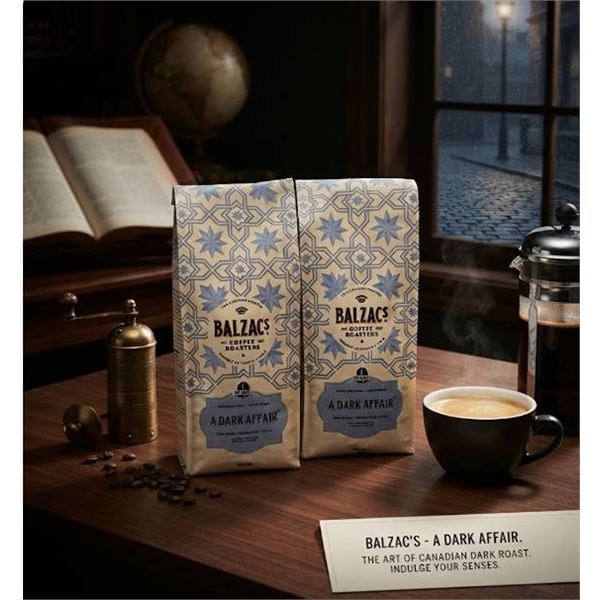 Balzac's A Dark Affair Whole Bean Coffee 2X340G