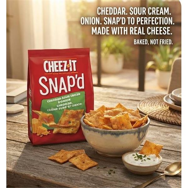 Cheez-It Snap'd Cheddar Sour Cream 6 Pack 62g