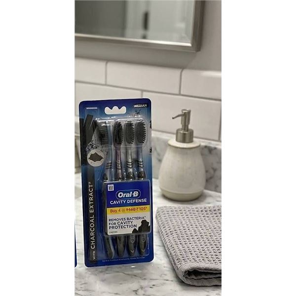 Oral-B Cavity Defense Medium Toothbrush 4-Pack