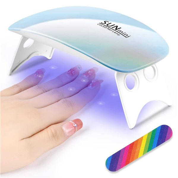 SUNmini UV LED Nail Lamp Blue 6W