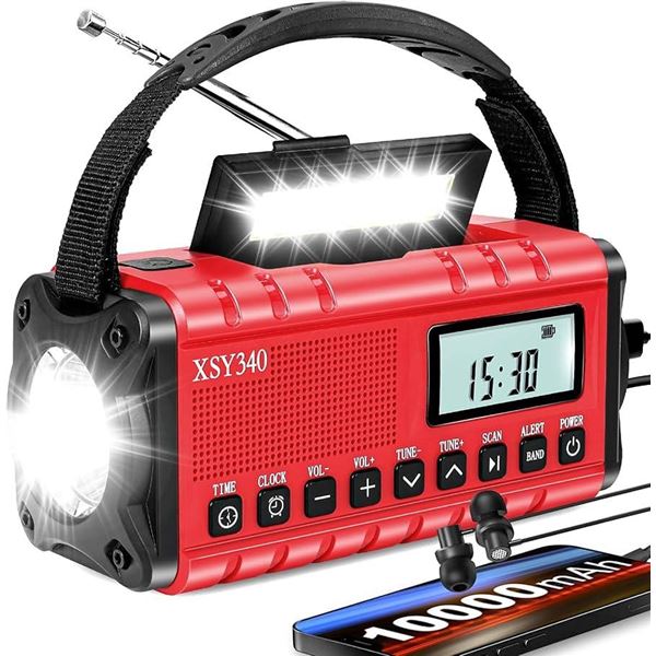 XSY340 Multi-Function Emergency Radio Red