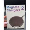 Image 2 : Magsafe Compatible Magnetic Chargers, 2 Pack White