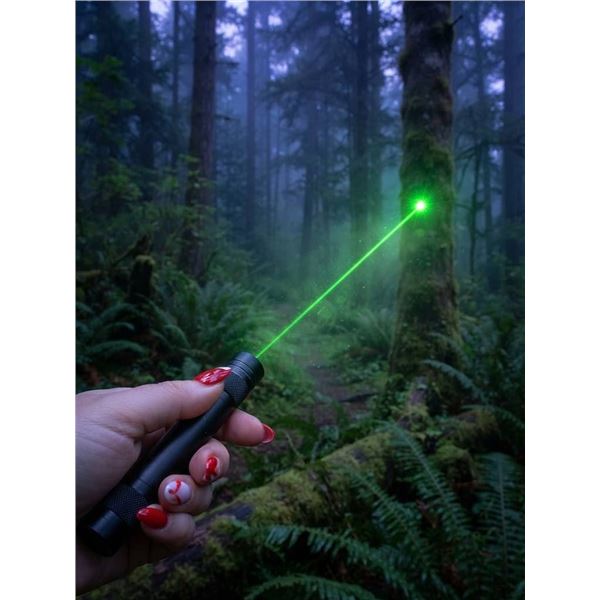 USB Rechargeable Green Laser Outdoor Flashlight