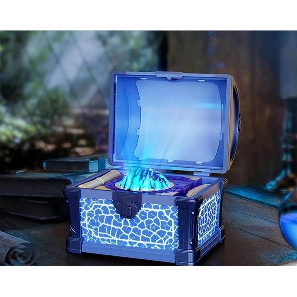 Treasure Chest Projection Night Light Blue