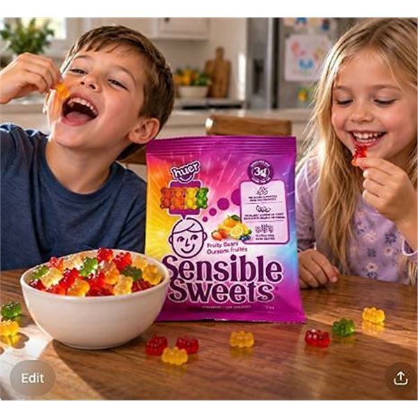 Sensible Sweets Fruity Bears 12 x 50g