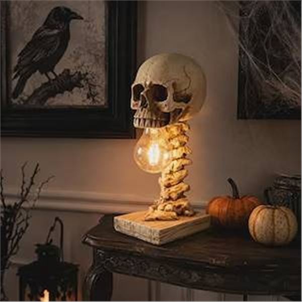 Brteyes Skull Skeleton Table Lamp
