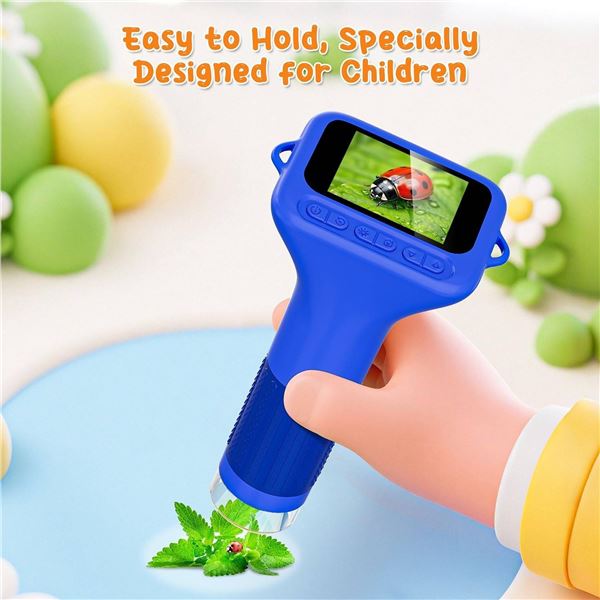 Kids Digital Microscope With 12 Prepared Slides