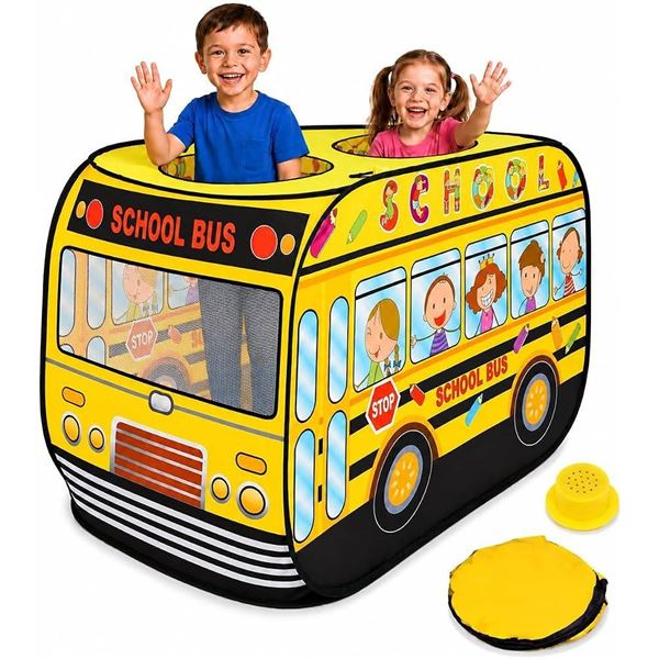 Playbees School Bus Play Tent With Sound