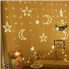 Image 1 : LED Fairy Lights Moon Star Window Lights