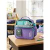 Image 1 : Roots Purple Lunch Bag With Geometric Pattern