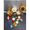 Image 2 : Crochet Flower And Fruit Keychains