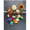 Image 3 : Crochet Flower And Fruit Keychains