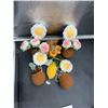 Image 3 : Handmade Crochet Flowers and Fruit Set