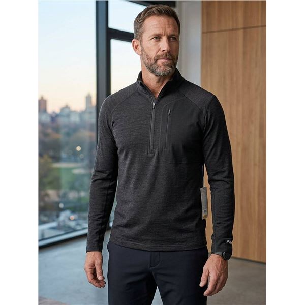 FWD Men's HIIT-Knit 1/4 Zip Top Black L
