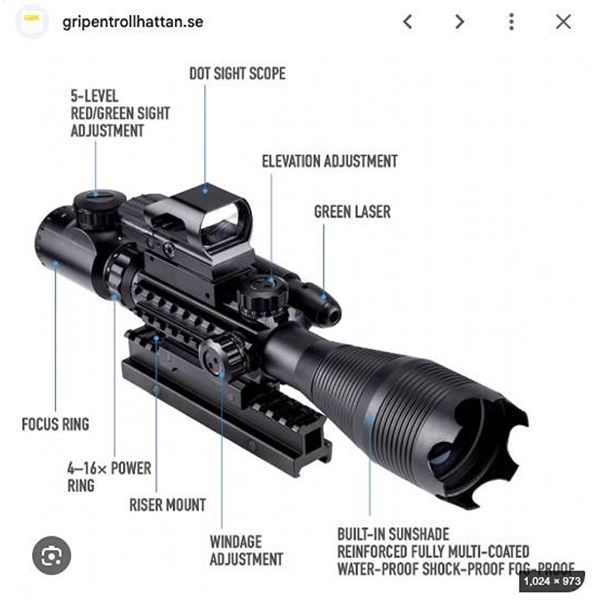 Pinty Rifle Scope 4-Inch High Riser Mount New