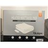 Image 2 : Blunique Heated Mattress Pad 60"x80" Grey