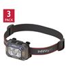 Image 2 : Infinity X1 3-Pc 1500 Lumen Rechargeable Headlamp Set