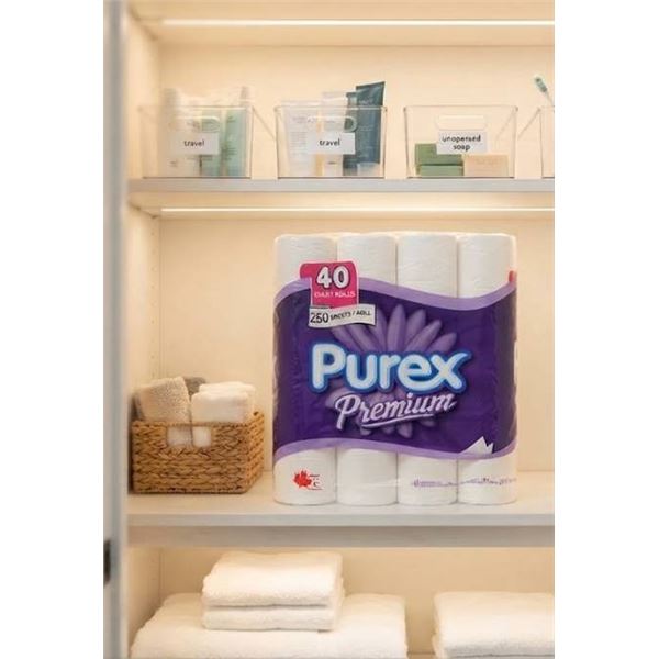 Purex Premium Toilet Paper 40 - 250 Sheet Rolls 2 Ply
