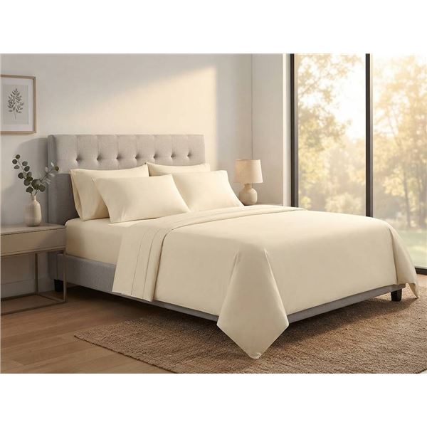 Comfy Bamboo World Queen 4-Piece Sheet Set