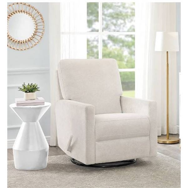 True Innovations Fabric Swivel Glider Recliner Chair