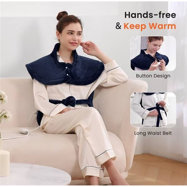 MaxKare Large Heating Wrap Shoulder Back **Color May Vary**