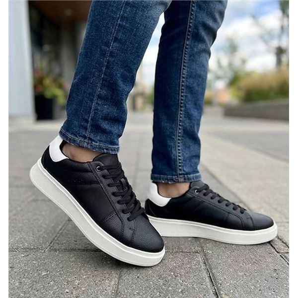ALDO Black Leather Sneakers Size 11