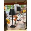 Image 2 : Mikasa Set of 2 Touch Control LED Lamps Black