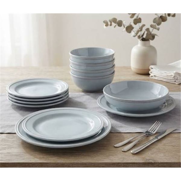 Over&back 16-Piece Blue Dinnerware Set