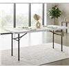 Image 2 : Plastic Commercial Fold-in-Half Table 1.83m