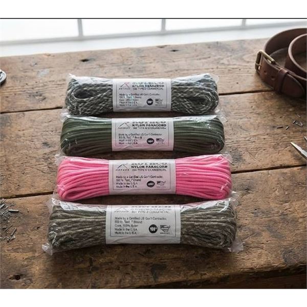 Rothco Nylon Paracord 550lb, 4 Pack Assorted