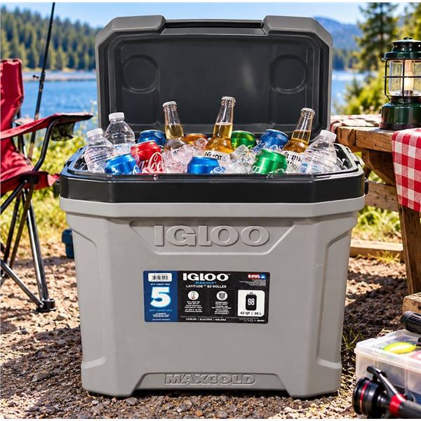 Igloo MaxCold 62 Qt Latitude Roller Cooler