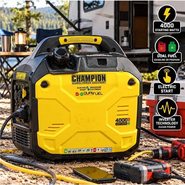 Champion 4000W Dual Fuel Inverter Generator