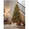 Image 1 : 7.5 ft Pre-Lit Artificial Christmas Tree