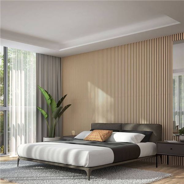 Artika Sonofold 2pk Slatted Panels Oak/Black 8x2ft