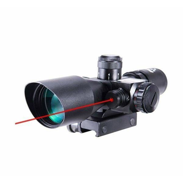 Pinty 2.5-10x40 Riflescope Green Red Lens
