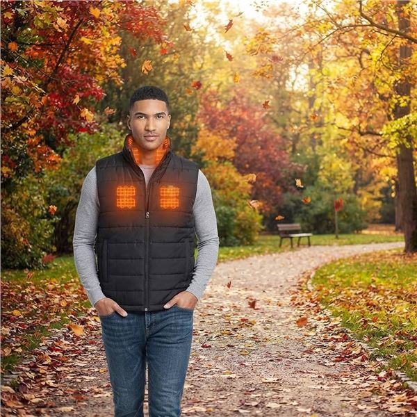 Hecusma Heated Vest Men XL with Battery Pack