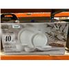Image 3 : Maison Seuve Ridge 40-Piece Bone China Set
