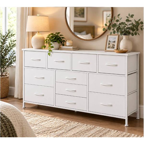 Black 9-Drawer Dresser, 43 Inch, H0102199