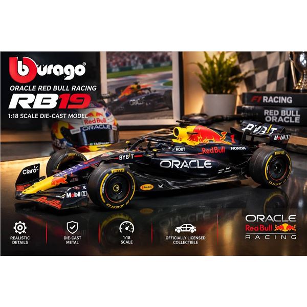 Bburago Red Bull RB19 Oracle 1:18 Diecast Model