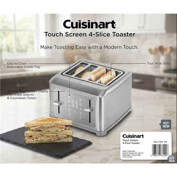 Cuisinart Touch Screen 4-Slice Toaster