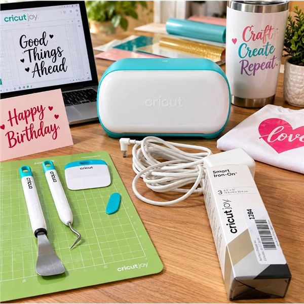 Cricut Joy Cutter With Mat, Tools, And Iron-On