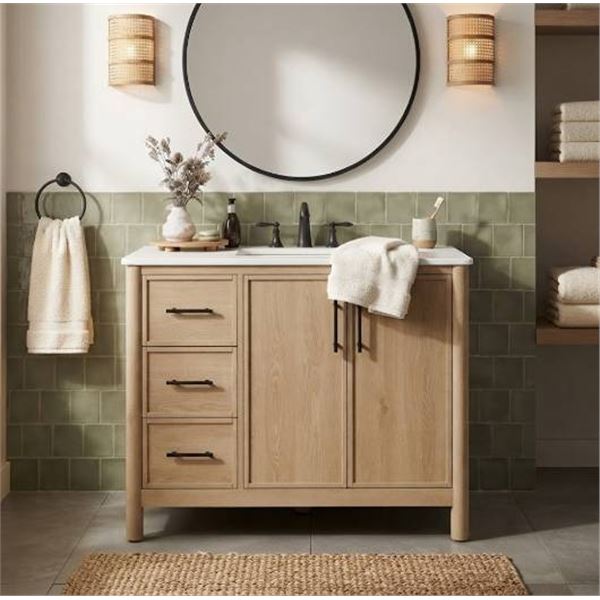 Ove Decors Solas 36" Bathroom Vanity Sahara Birch