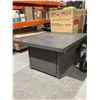 Image 4 : Outdoor Gas Fire Pit Table 42" Square Wicker Base