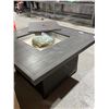 Image 6 : Outdoor Gas Fire Pit Table 42" Square Wicker Base