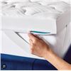 Image 1 : Queen Size White memory Foam bed Topper