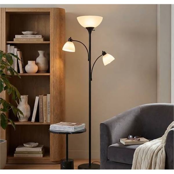 Brightech Sky Dome Double Black Floor Lamp