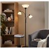 Image 1 : Brightech Sky Dome Double Black Floor Lamp