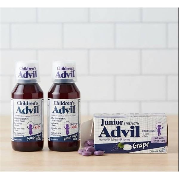 Advil Junior Grape Tablets And Childrenâ€™s Liquid