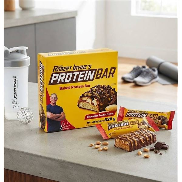 Robert Irvine's Protein Bars 18pk Chocolate PB